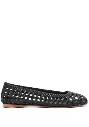 Paloma Barceló Shell ballet flats - Black