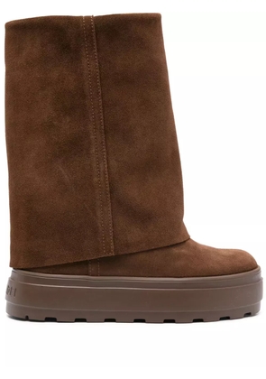 Casadei 80mm New Double Face boots - Brown