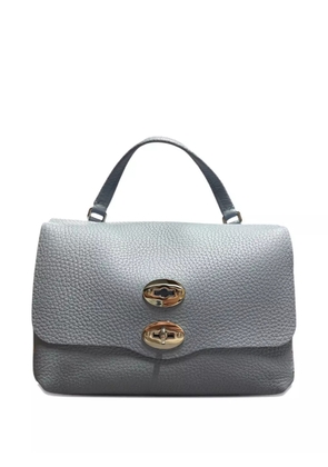 Zanellato double-clasp leather clutch bag - Blue