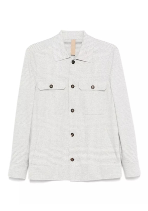 Eleventy checked shirt jacket - Grey