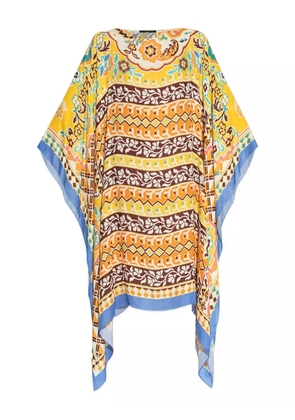 ETRO floral-print beach dress - Yellow