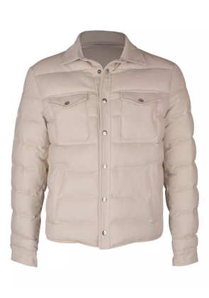 Eleventy quilted puffer jacket - Neutrals