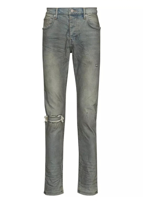 Purple Brand distressed-look mid-rise jeans - Blue