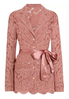 Dolce & Gabbana DNA floral-lace shirt - Pink
