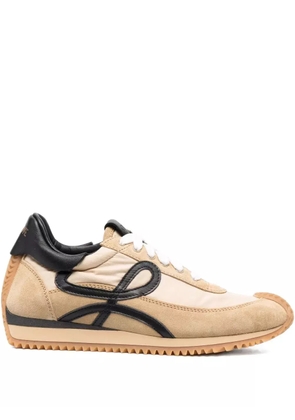 LOEWE multi-panel lace-up sneakers - Neutrals