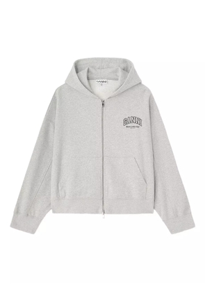 GANNI zip hoodie - Grey