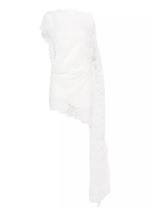 Christopher Esber floating lace mini dress - White