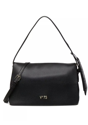 V°73 logo-plaque shoulder bag - Black