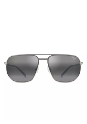 Maui Jim Sharks Cove geometric-frame sunglasses - Silver