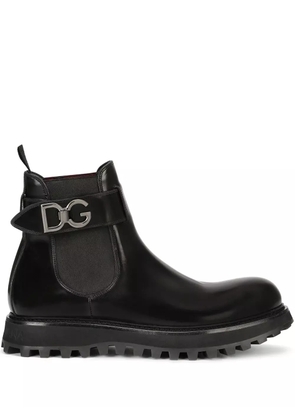 Dolce & Gabbana Chelsea belted boots - Black