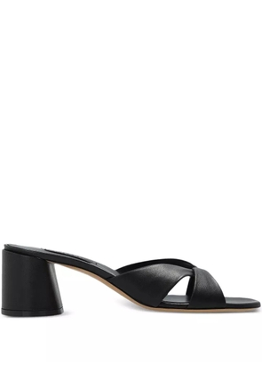 Casadei 70mm leather sandals - Black