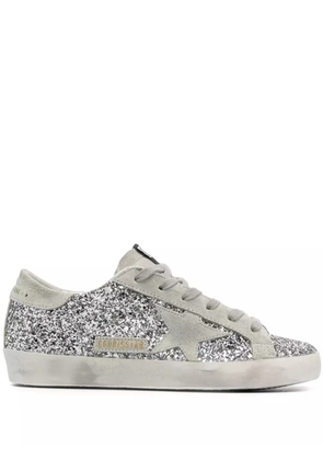 Golden Goose Super-Star glitter sneakers - Silver