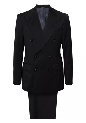 Giorgio Armani peak-lapel double-breasted suit - Blue