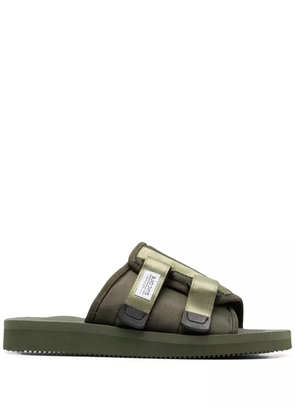 Suicoke buckle-fastening slides - Green