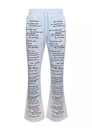 Who Decides War Scripture track pants - Blue
