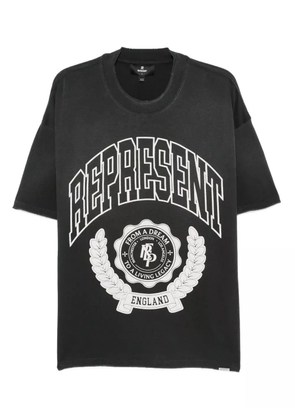 Represent graphic-print crew-neck T-shirt - Black