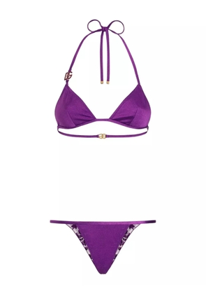 Dolce & Gabbana reversible bikini set - Purple