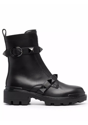 Valentino Garavani 40mm Roman Stud combat boots - Black