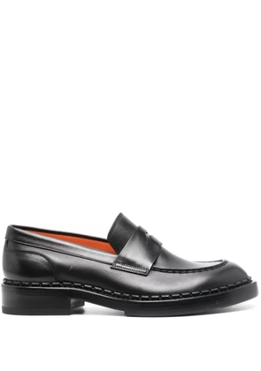 Santoni Alfie round-toe loafers - Black