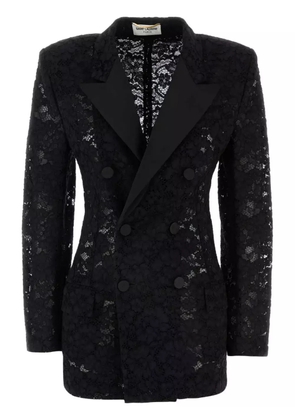 Saint Laurent double-breasted tuxedo jacket - Black