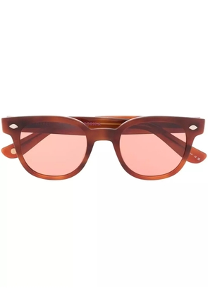 Garrett Leight Canter tortoiseshell-effect sunglasses - Brown