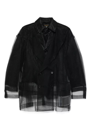 Comme Des Garçons tulle blazer - Black