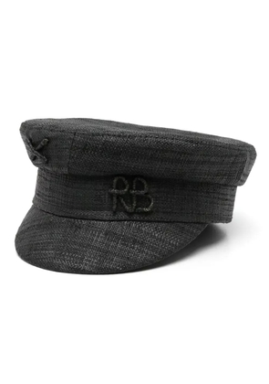 Ruslan Baginskiy Straw baker boy hat - Black