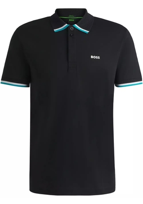 BOSS cotton polo shirt - Black