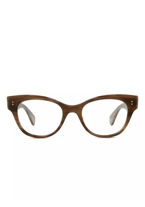 Garrett Leight Octavia cat-eye glasses - Brown