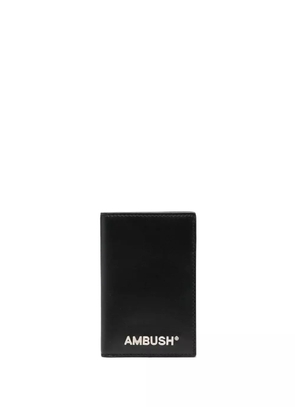 AMBUSH logo-plaque leather wallet - Black