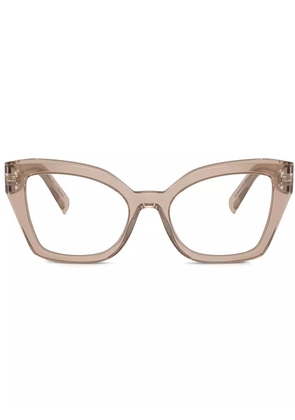 Dolce & Gabbana Eyewear cat eye-frame glasses - Neutrals
