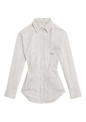ISABEL MARANT Aurora pinstriped shirt - White