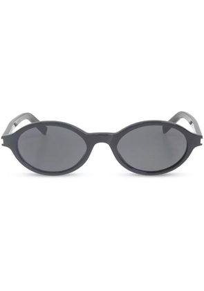 Saint Laurent Eyewear tinted oval-framed sunglasses - Black