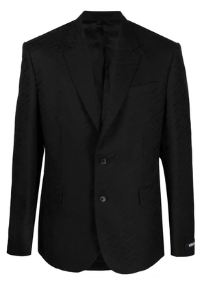 Versace La Greca single-breasted wool blazer - Black