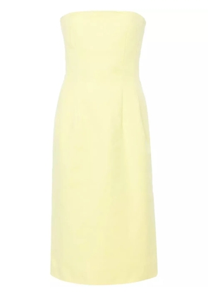 Sportmax bandeau-style midi dress - Yellow
