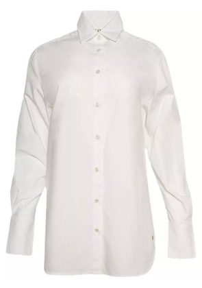 ETERNE cotton button-down shirt - White