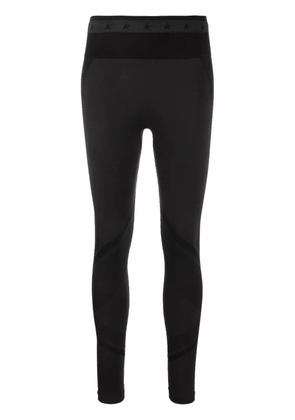 Golden Goose logo-embellished panelled leggings - Black
