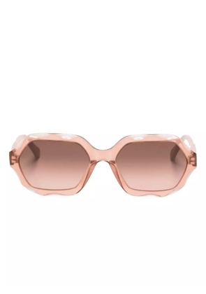Chloé Eyewear Olivia oval-frame sunglasses - Pink