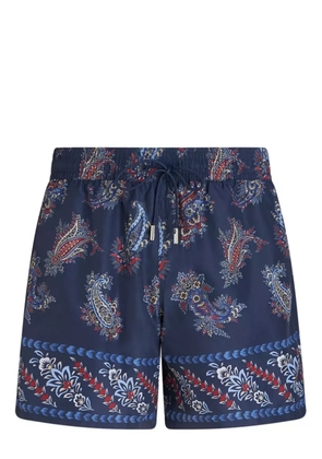 ETRO paisley-print swim shorts - Blue