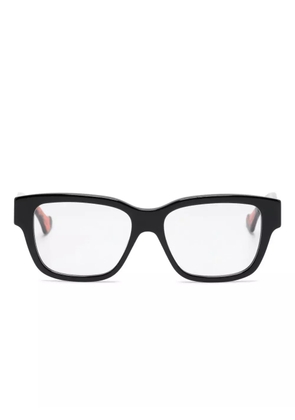 Gucci Eyewear tortoiseshell rectangle-frame glasses - Black