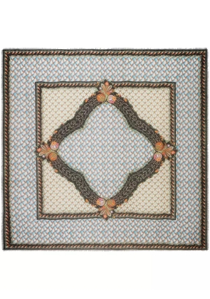 ETRO abstract-print scarf - Blue