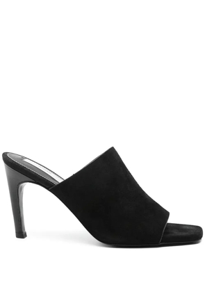 TOTEME 90mm velour mules - Black