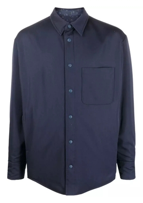 Lanvin virgin-wool shirt jacket - Blue
