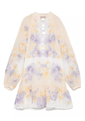 TWINSET floral-print cotton dress - Yellow