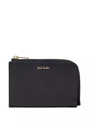 Paul Smith Signature Stripe zip-around leather wallet - Black