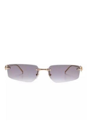 Cartier Eyewear rimless sunglasses - Gold