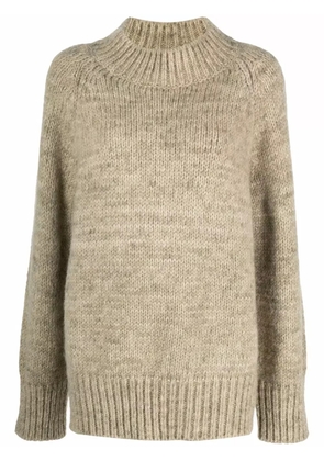 Maison Margiela roll-neck rib-trimmed jumper - Green