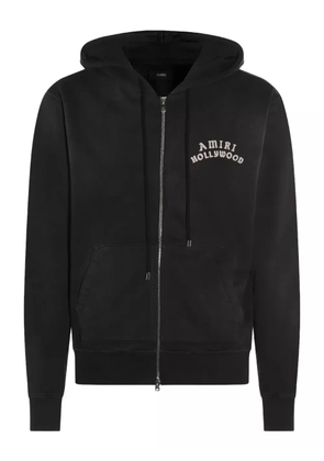 AMIRI Hollywood-embellished zip-up hoodie - 001 FADED BLACK