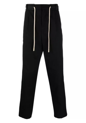 Palm Angels side-stripe straight-leg trousers - Black