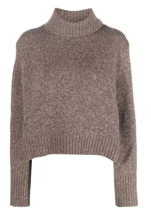 Polo Ralph Lauren roll-neck mélange jumper - Brown